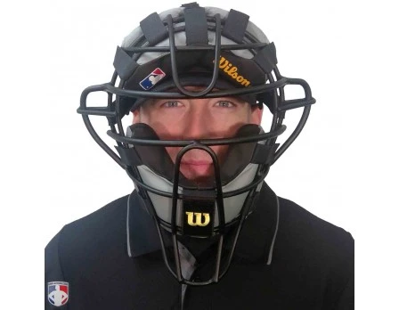 Wilson Umpire Gear Wilson MLB Black Dyna-Lite Aluminum Umpire Mask With Black And Grey Wrap Around - Image 5