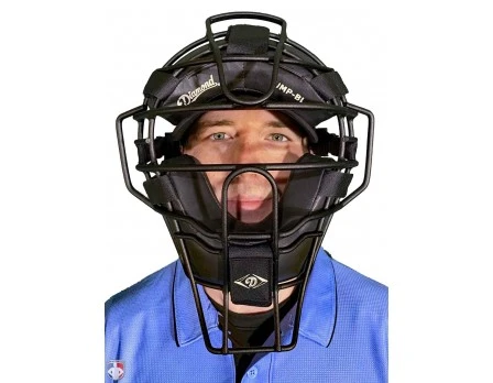 Diamond Umpire Gear Diamond Matte Black Big League Aluminum Umpire Mask With Leather - Image 4