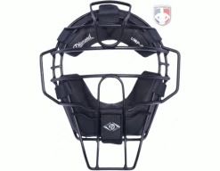 Diamond Umpire Gear Diamond Matte Black Big League Aluminum Umpire Mask With Leather