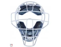 Force3 Umpire Gear Force3 Silver Defender Umpire Mask With Black