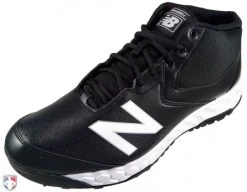 New Balance Referee And Umpire Shoes New Balance V3 Black & White Mid-Cut Umpire Base Shoes