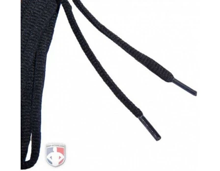 All Sport Mid Cut Black Oval Shoelaces - Pair - Image 2