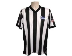 Nevada (NIAA) 2 1/4" Stripe Body Flex Men's V-Neck Referee Shirt