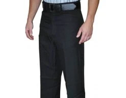 Smitty Officials Apparel Smitty Athletic Fit Flat Front Referee Pants With Belt Loops