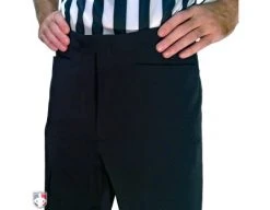 Smitty Officials Apparel Smitty Performance 4-Way Stretch Athletic Fit Flat Front Referee Pants With Western-Cut Pockets