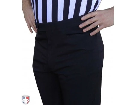 Smitty Officials Apparel Smitty Performance 4-Way Stretch Tapered Fit Flat Front Referee Pants With Western-Cut Pockets