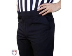 Smitty Officials Apparel Smitty Performance 4-Way Stretch Tapered Fit Flat Front Referee Pants With Slash Pockets