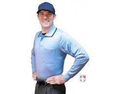 Smitty Umpire Smitty Long Sleeve Body Flex Umpire Shirt - Powder Blue