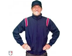 Smitty Umpire Smitty Major League Style Fleece Lined Umpire Jacket - Navy And Red