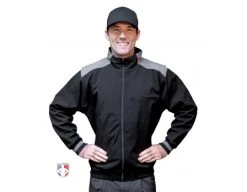 Smitty Umpire Smitty Major League Replica Thermal Umpire Jacket - Black With Charcoal Grey