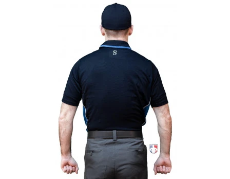 Smitty Umpire Smitty NCAA Softball Short Sleeve Body Flex Men's Umpire Shirt - Midnight Navy - Image 3