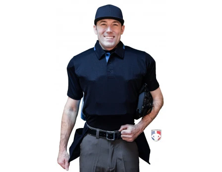 Smitty Umpire Smitty NCAA Softball Short Sleeve Body Flex Men's Umpire Shirt - Midnight Navy - Image 2