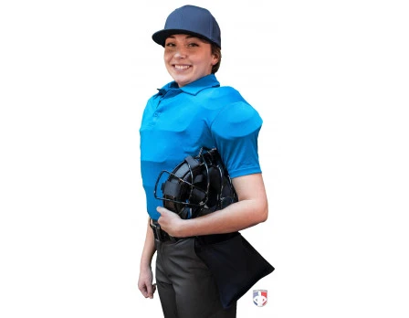Smitty Umpire Smitty NCAA Softball Short Sleeve Body Flex Women's Umpire Shirt - Bright Blue - Image 3