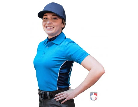 Smitty Umpire Smitty NCAA Softball Short Sleeve Body Flex Women's Umpire Shirt - Bright Blue