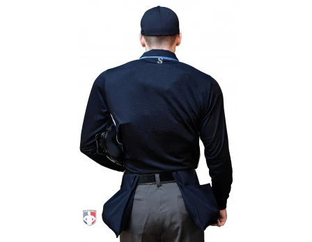 Smitty Umpire Smitty NCAA Softball Long Sleeve Body Flex Men's Umpire Shirt - Midnight Navy - Image 3