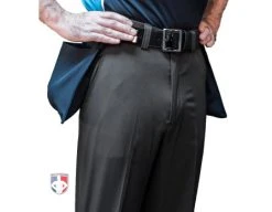 Smitty Umpire Smitty Performance Poly Spandex Charcoal Grey Flat Front Plate Umpire Pants