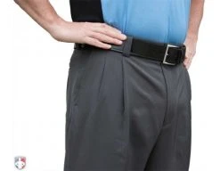 Smitty Umpire Smitty Performance Poly Spandex Charcoal Grey Umpire Base Pants With Expander Waistband