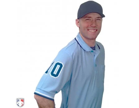 4" Navy On Powder Blue On White Precision-Cut Number - Image 3