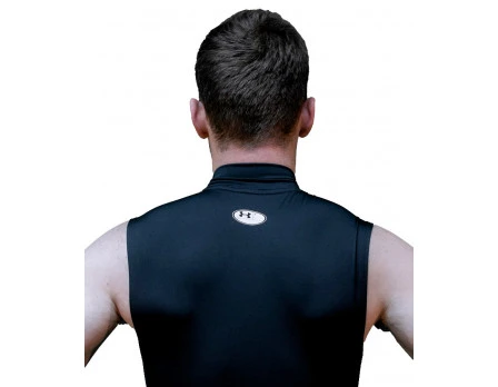 Under Armour HeatGear Sleeveless Mock Neck Compression Shirt - Image 2
