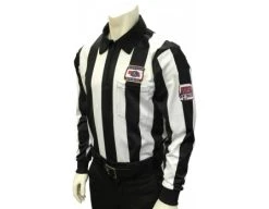 Nebraska (NSAA) 2 1/4" Stripe Foul Weather Football Referee Shirt With NHSOA Logo