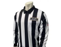 New Jersey (NJSIAA) Women's 2 1/4" Stripe Long Sleeve Football And Lacrosse Referee Shirt