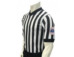 Kansas (KSHSAA) 1" Stripe Body Flex Men's V-Neck Basketball Referee Shirt