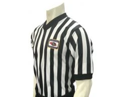 Nebraska (NSAA) 1" Stripe V-Neck Men's Referee Shirt