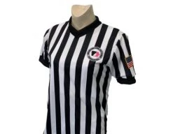 Iowa Girls (IGHSAU) Women's 1" Stripe V-Neck Referee Shirt