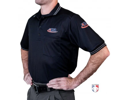 Illinois (IHSA) Umpire Shirt - Black - Image 2