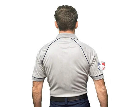 Smitty Officials Apparel Smitty Men's Mesh Volleyball Referee Shirt - Grey - Image 4
