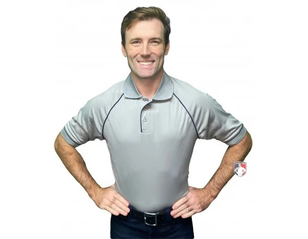 Smitty Officials Apparel Smitty Men's Mesh Volleyball Referee Shirt - Grey - Image 3