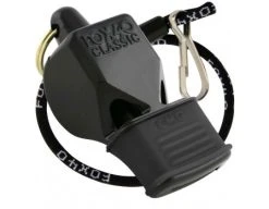 Fox 40 Classic Referee Whistle With Cushioned Mouth Guard And 9" PTS Lanyard