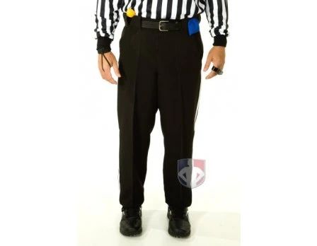 Smitty Officials Apparel Smitty Foul Weather Athletic Fit Black Football Referee Pants - Image 2