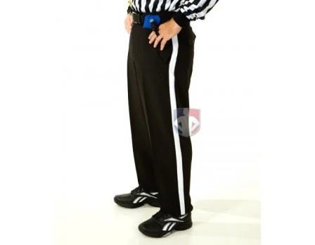 Smitty Officials Apparel Smitty Foul Weather Athletic Fit Black Football Referee Pants - Image 3